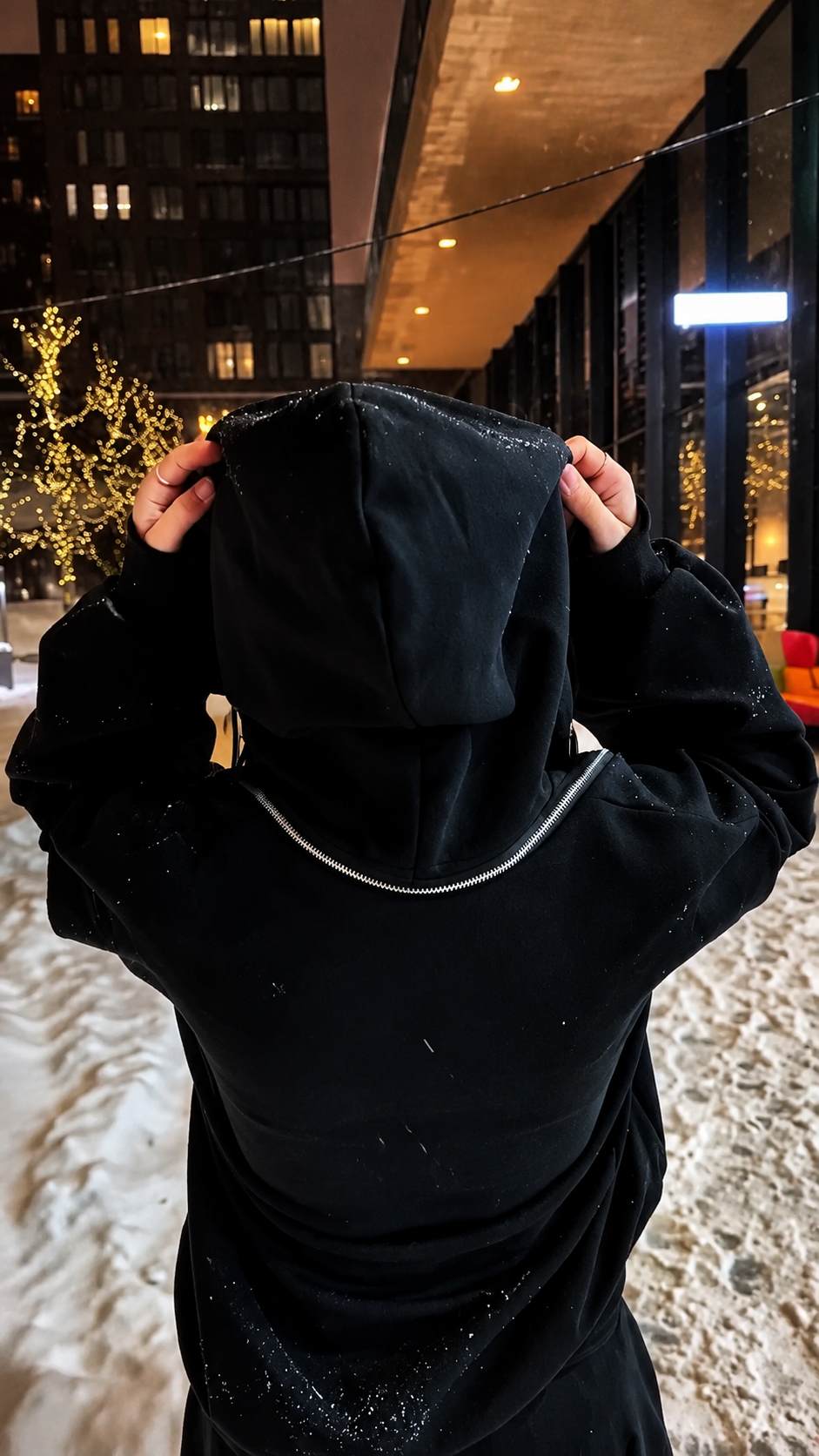 Main Character Hoodie for Women | Black Oversized Hoodie