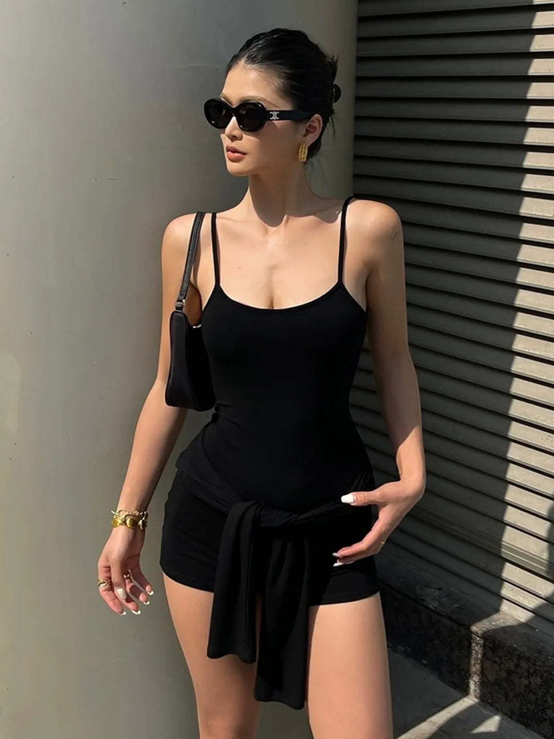 Cheekee "Effortless Edge" Mini Jumpsuit – Sleek, Chic & Playful ✨