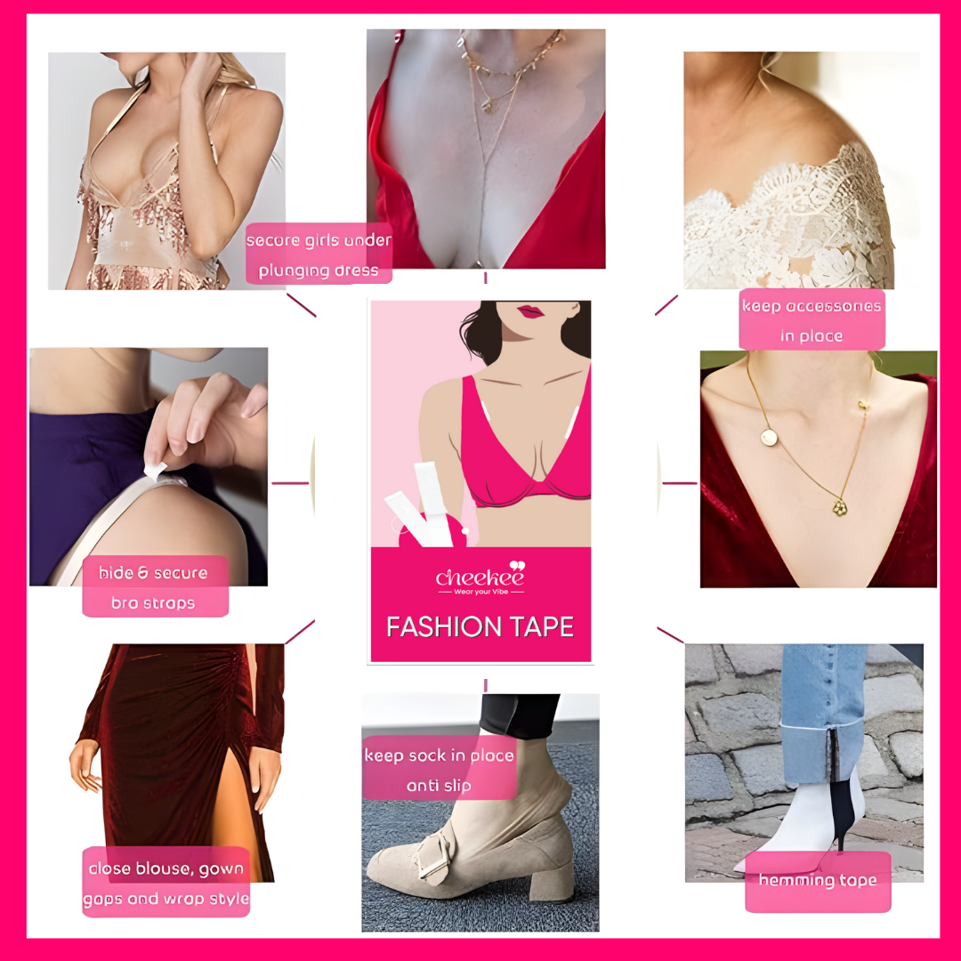 fashion tape for low cut dresses Double Sided Fashion Tape Invisible Strips main image 1