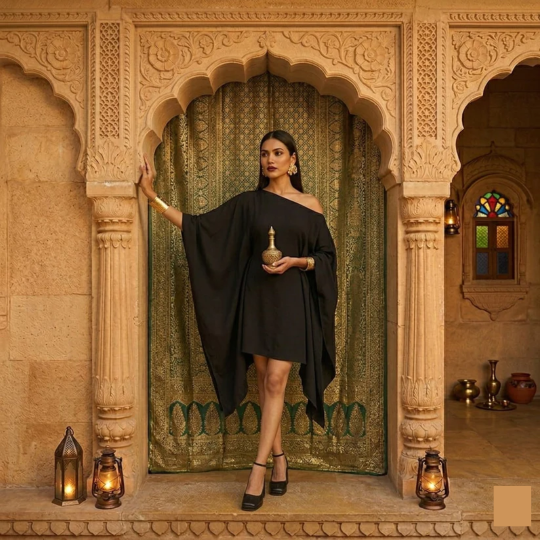 Cheekee Evening Bat Flow Dress