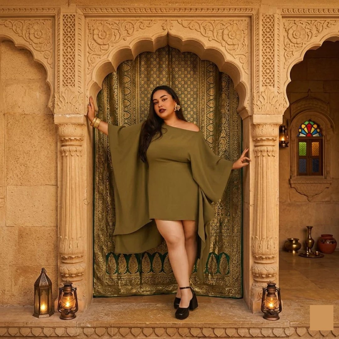Cheekee Evening Bat Flow Dress