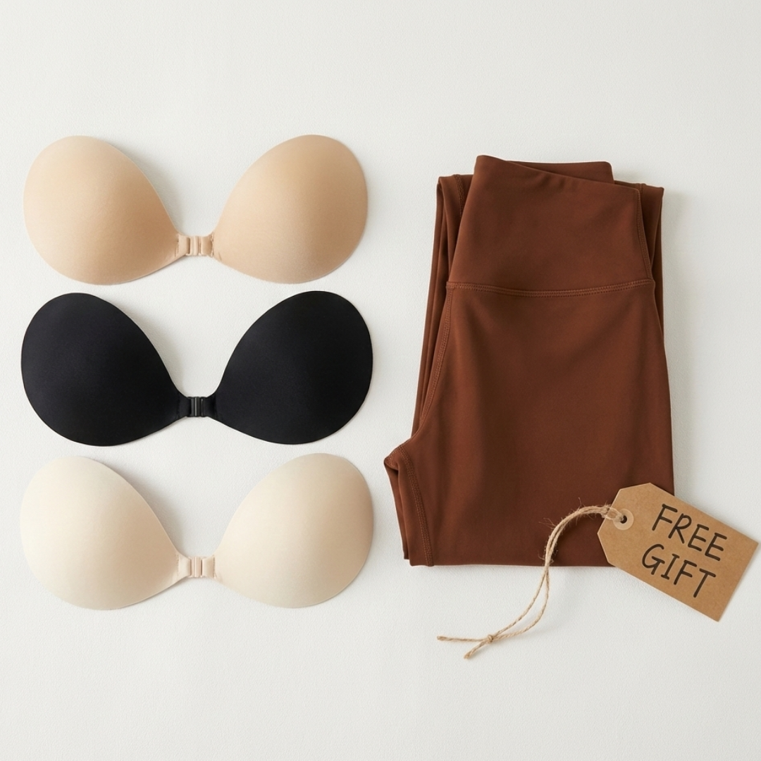 Best Sticky Bra Deal - Buy 4 Moon Bras Get 1 Free Flare Jumpsuit