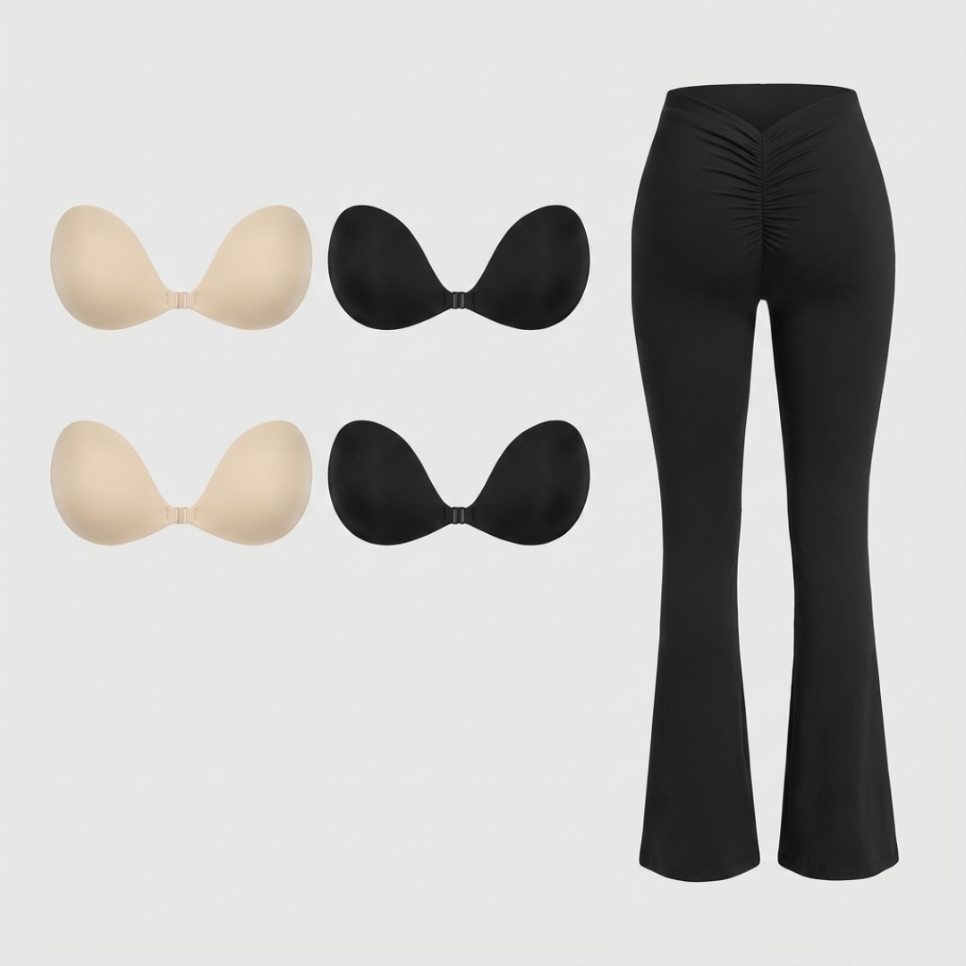 Best Sticky Bra Combo Offer - Buy 4 Moon Bras Get 1 Free Leggings