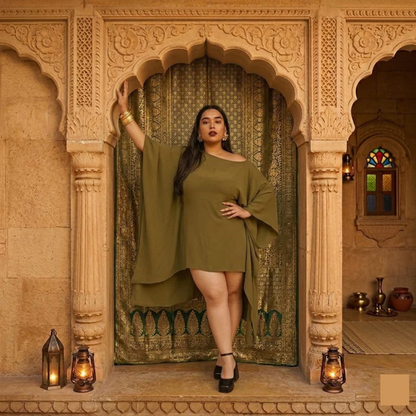 Cheekee Evening Bat Flow Dress
