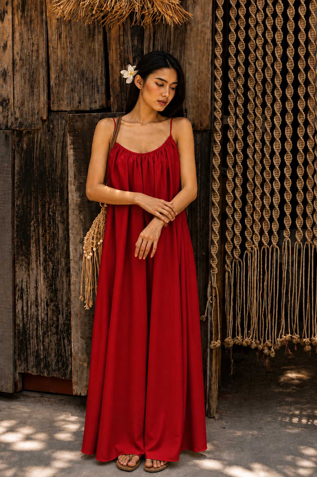Cheekee Butterflow Maxi – Backless Satin Maxi Dress
