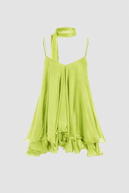 Cheekee Astra Flow – Sparkle Party Wear Mini Dress