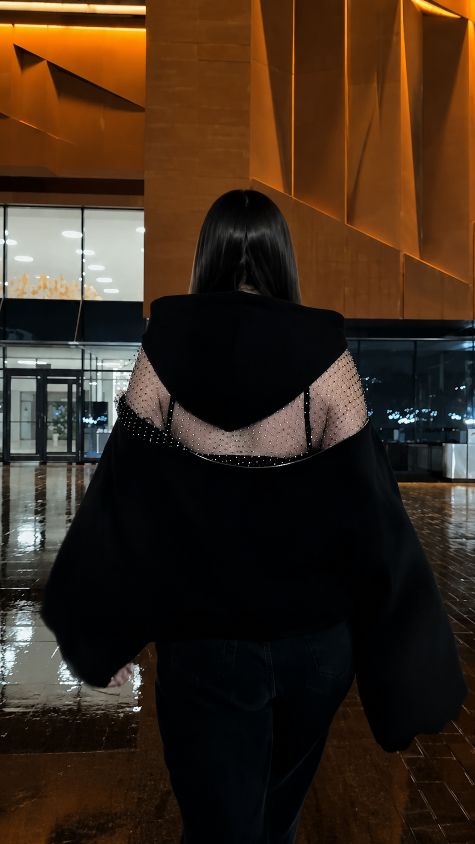 Main Character Hoodie for Women | Black Oversized Hoodie