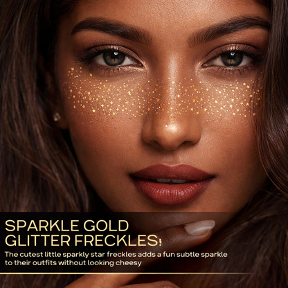 Gold Glitter Freckle Makeup Patch