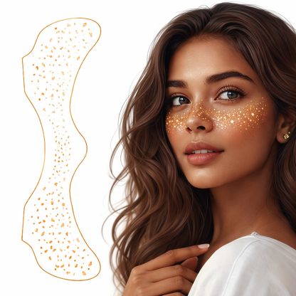 Gold Glitter Freckle Makeup Patch