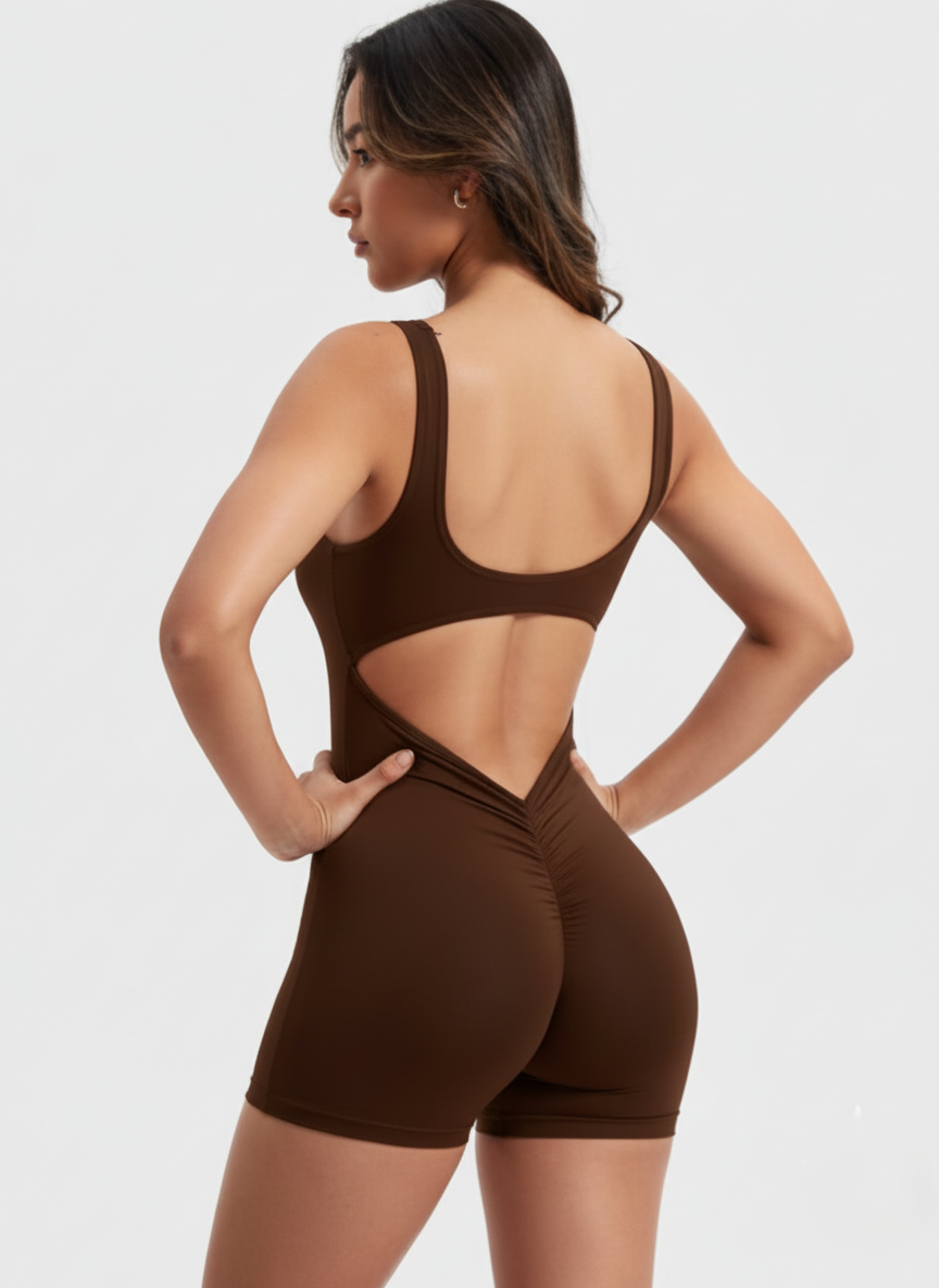 V Back Romper