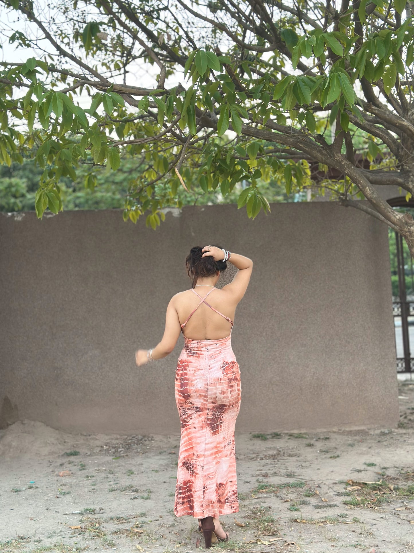 Cheekee Sleek & Stunning Women's Multicolor Bodycon  Dress