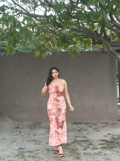 Cheekee Sleek & Stunning Women's Multicolor Bodycon  Dress