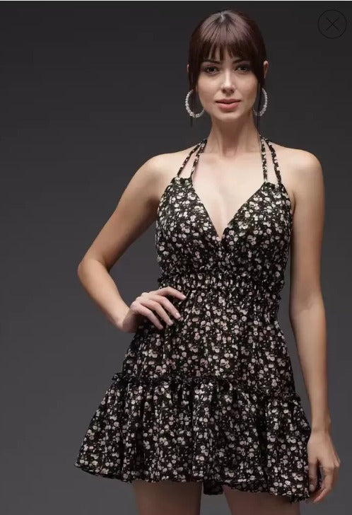 Women Fit and Flare Multicolor Dress