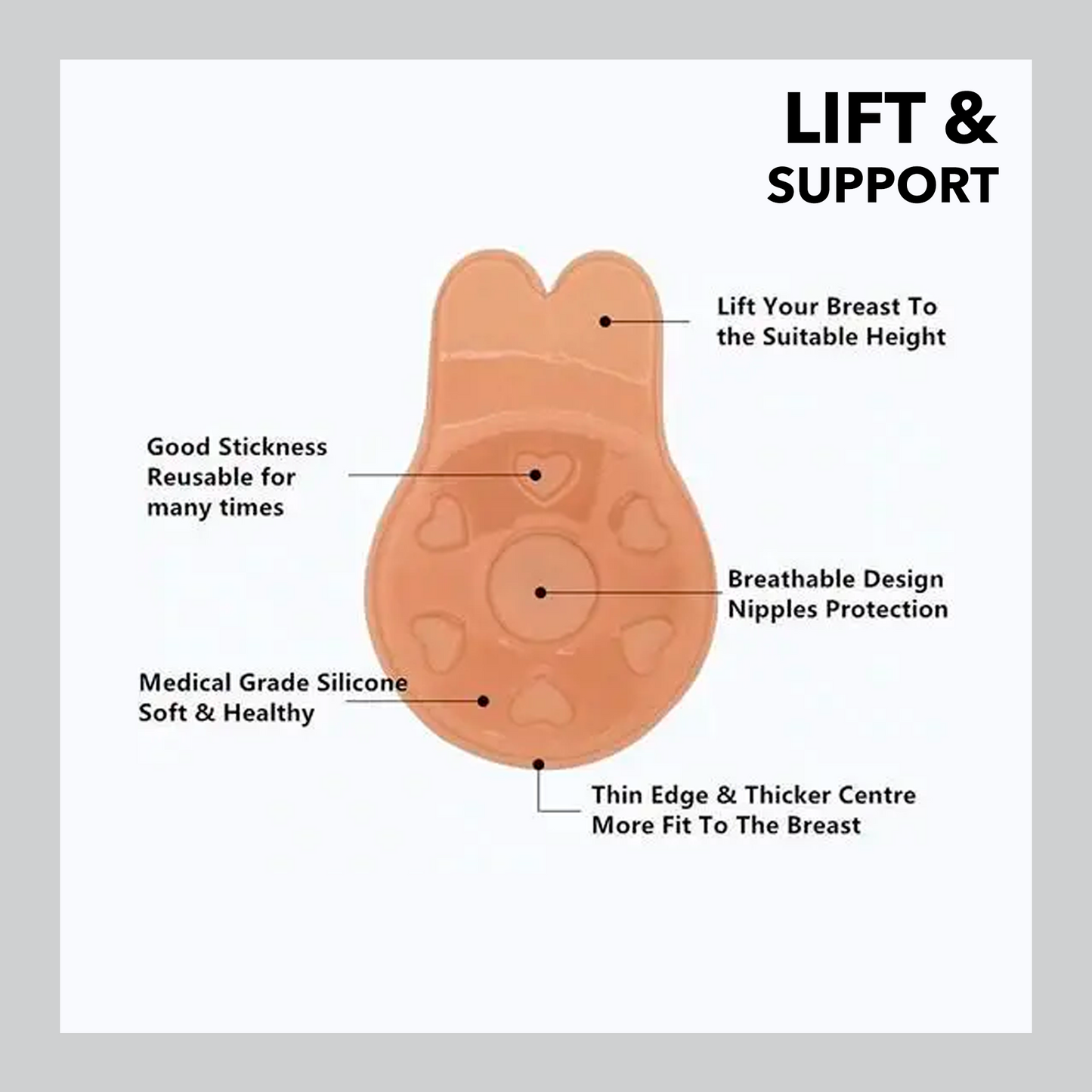 Rabbit Invisible Lifting Bra (B1G1 Free)