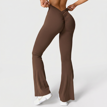 Cheekee V-back Flared Leggings