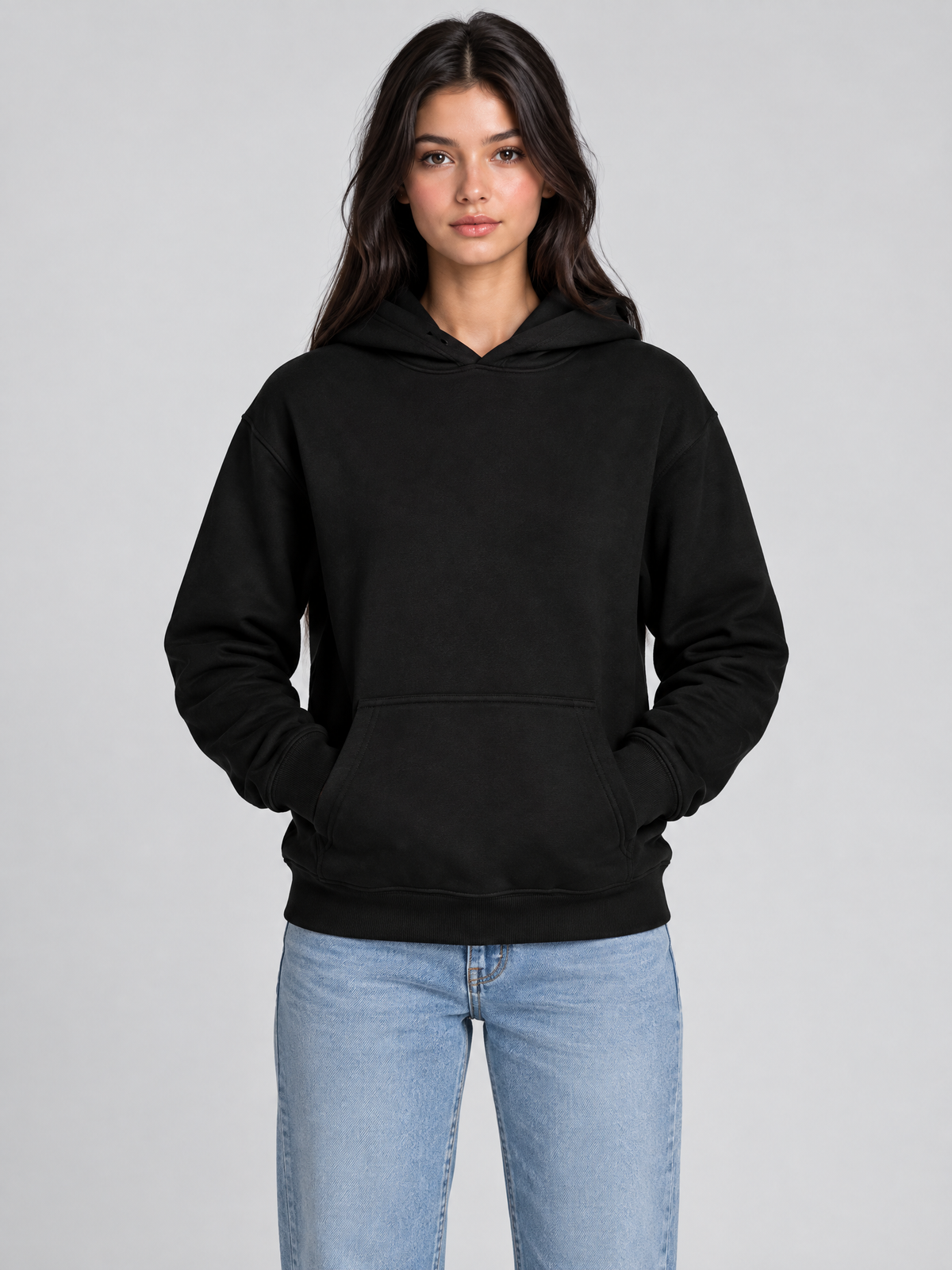 Crystal Heart Backless Hoodie – Black Rhinestone Mesh Hoodie for Women