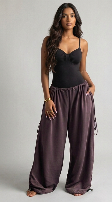Wanderlust Parachute Pants & Sculpt Bodysuit Set