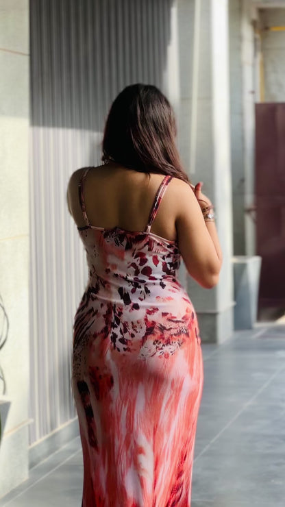Cheekee Blossom white bodycon dress