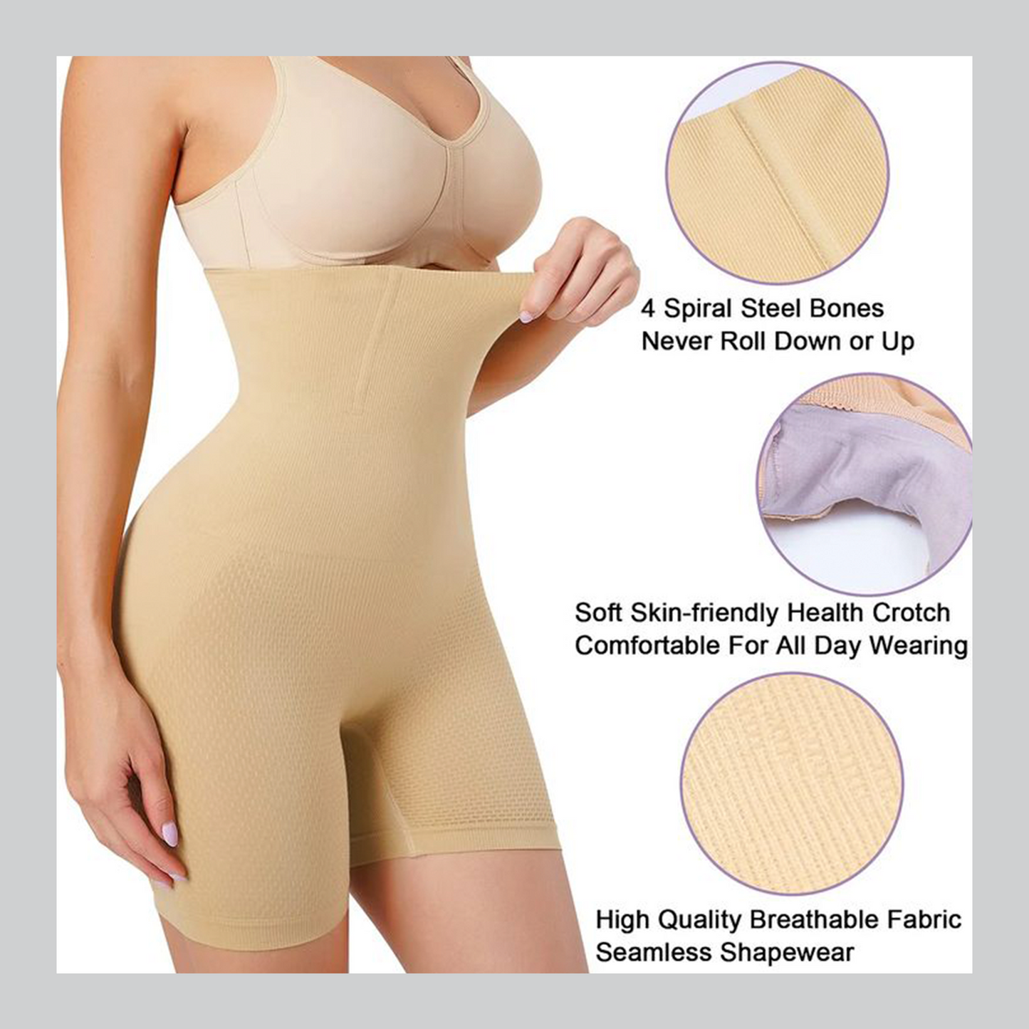 4-in-1 Shaper - Tummy Control Butt Lifter Shapewear