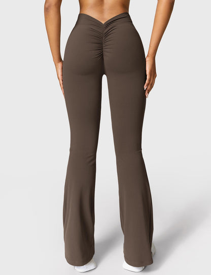 Cheekee V-back Flared Leggings